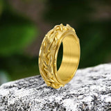 Vintage Thorn Vine Stainless Steel Spinner Ring