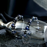 Vintage Tiger Eye Stone Men’s Bead Necklace