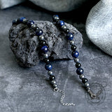 Vintage Tiger Eye Stone Men’s Bead Necklace