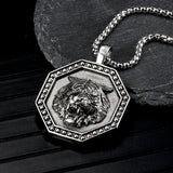 Vintage Tiger Head Stainless Steel Pendant | Gthic.com