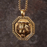 Vintage Tiger Head Stainless Steel Pendant