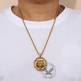 Vintage Tiger Head Stainless Steel Pendant | Gthic.com