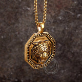 Vintage Tiger Head Stainless Steel Pendant