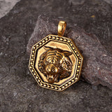 Vintage Tiger Head Stainless Steel Pendant | Gthic.com