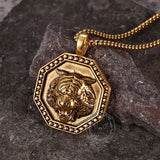 Vintage Tiger Head Stainless Steel Pendant | Gthic.com