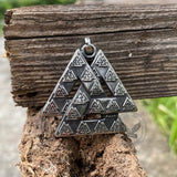 Vintage Valknut Stainless Steel Viking Pendant | Gthic.com