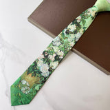 Vintage Van Gogh Oil Painting 8cm Starry Night Tie