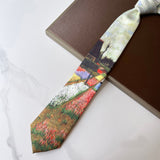 Vintage Van Gogh Oil Painting 8cm Starry Night Tie