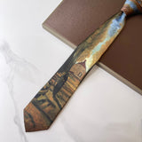 Vintage Van Gogh Oil Painting 8cm Starry Night Tie