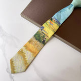 Vintage Van Gogh Oil Painting 8cm Starry Night Tie
