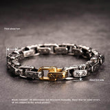 Vintage Viking Dawnbreak Rune Stainless Steel Bracelet | Gthic.com