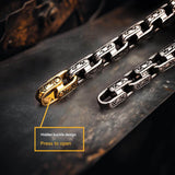 Vintage Viking Dawnbreak Rune Stainless Steel Bracelet | Gthic.com