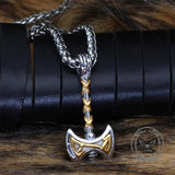 Vintage Viking Double Axe Stainless Steel Pendant