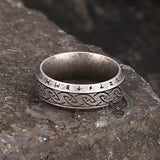 Vintage Viking Rune Stainless Steel Nordic Ring