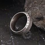 Vintage Viking Rune Stainless Steel Nordic Ring
