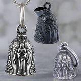 Vintage Virgin Mary Guardian Bell Stainless Steel Keychain