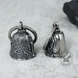 Vintage Virgin Mary Guardian Bell Stainless Steel Keychain