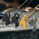Vintage Warrior Helmet Stainless Steel Pendant | Gthic.com