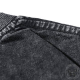 Vintage Washed Flower Skull Print T-shirt