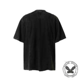 Vintage Washed Zipper Pocket Distressed T-shirt