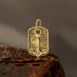 Vintage Wave Anchor Stainless Steel Pendant | Gthic.com