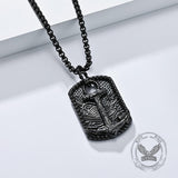 Vintage Wave Anchor Stainless Steel Pendant | Gthic.com