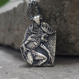 Vintage Wendigo Skull Sterling Silver Pendant