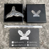 Vintage Whale Tail Stainless Steel Pendant