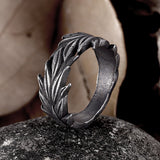 Vintage Wheat Ear Stainless Steel Ring | Gthic.com