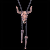Vintage Wolf Head Alloy Animal Bolo Tie | Gthic.com