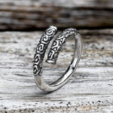 Vintage Wukong Jin Gu Bang Stainless Steel Ring