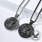 Vintage Yggdrasil Helm of Awe Stainless Steel Pendant 01 | Gthic.com