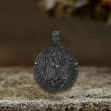 Vintage Yggdrasil Helm of Awe Stainless Steel Pendant