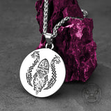 Vintage Zakiram Stainless Steel Round Pendant