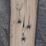 Vintage Zircon Polaris Sterling Silver Earrings | Gthic.com