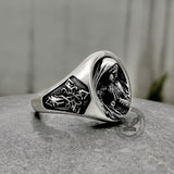 Virgin Mary Prayer Sterling Silver Ring
