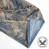 Wasteland-Style Y2K Washed Distressed Baggy Jeans