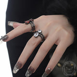 Water Drop Alloy Open Gothic Ring | Gthic.com