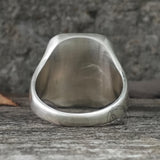 Wheel of Fortune Tarot Card Sterling Silver Ring