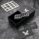 Wide Skull Stainless Steel Biker Bracelet