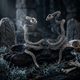 Winding Snake Stainless Steel Ear Cuffs | Gthic.com