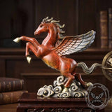 Winged Horse Brass Exquisite Desk Figurine
