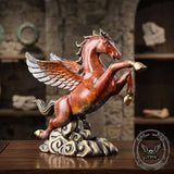 Winged Horse Brass Exquisite Desk Figurine