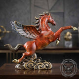 Winged Horse Brass Exquisite Desk Figurine