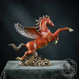 Winged Horse Brass Exquisite Desk Figurine