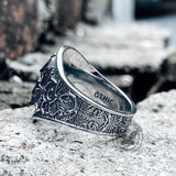Winged Skull Stainless Steel Biker Ring