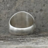 Wreath Skull Memento Mori Letters Sterling Silver Ring