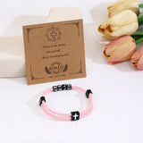 WWJD Letter Cross Adjustable Nylon Bracelet