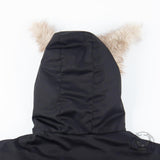 Y2K Big Furry Ear Studded Cotton-padded Hooded Jacket