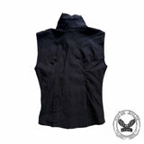 Bustier corsé de cuero de encaje negro